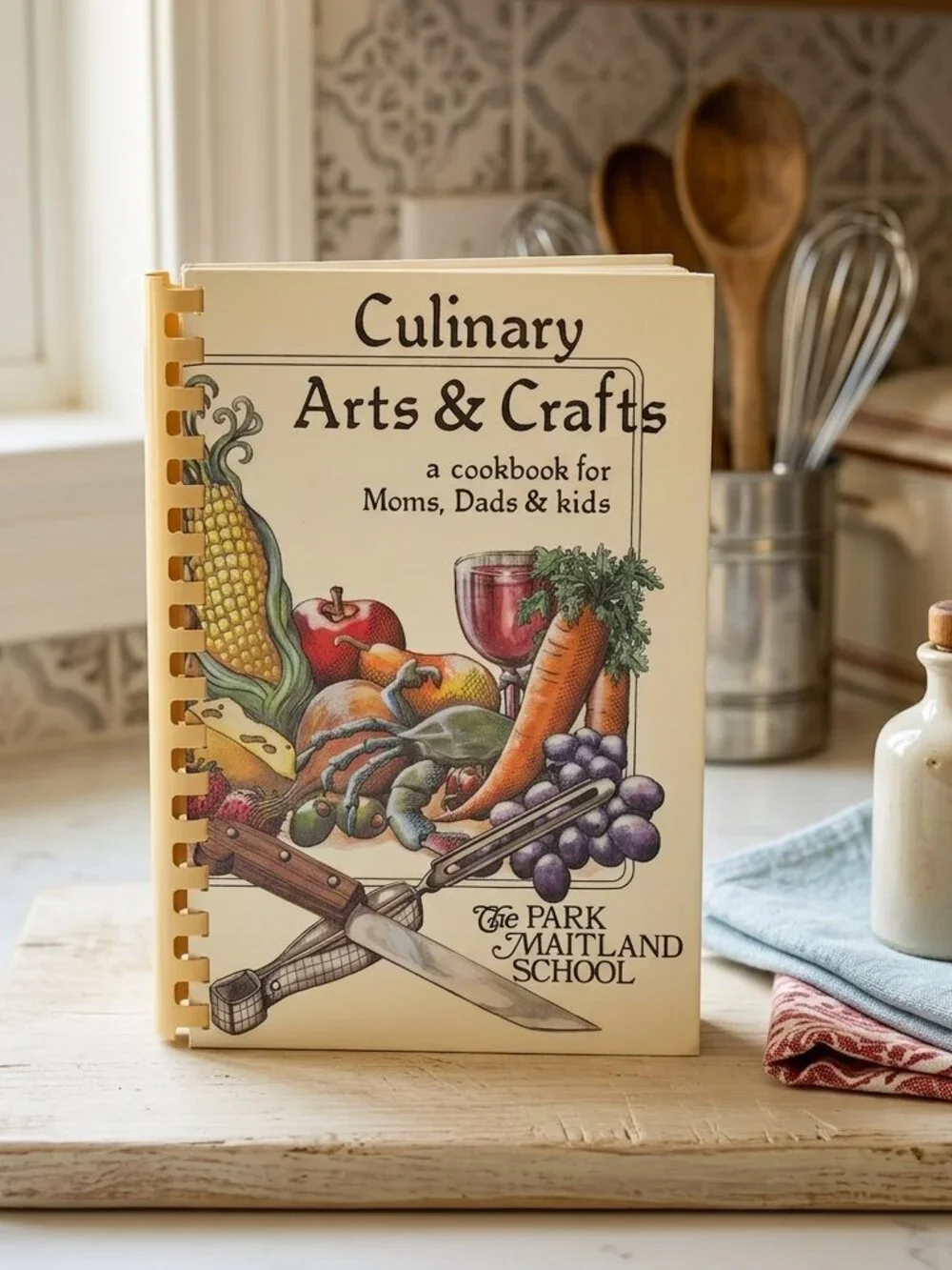 Vintage 1984 Culinary Arts & Crafts Cookbook Park Maitland School 1st Ed Florida